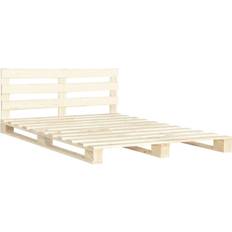 vidaXL Pallet 65cm Sängram 180x200cm
