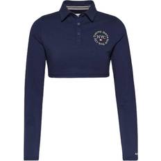 Tommy Jeans Super Cropped Fit Long Sleeve Polo