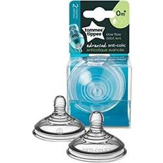 Baby Bottle Accessories Tommee Tippee Advanced Anti-Colic Slow Flow Nipples 0m+ 2-pack