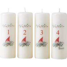 Vax Adventsljus Klarborg Advent Light Elf in Hiding White Adventsljus 4st