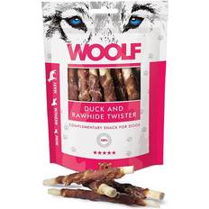 Woolf Duck And Rawhide Twister 100g