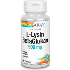 Solaray Aminosyrer Solaray L-Lysine & BetaGlukan 60 capsules 60 stk