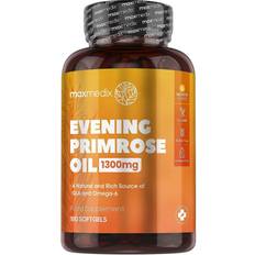 Evening primrose oil Maxmedix Evening Primrose Oil 1300mg 180 stk