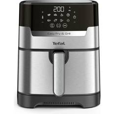 Edelstahl Fritteusen Tefal EY505D Heißluftfritteuse Schwarz