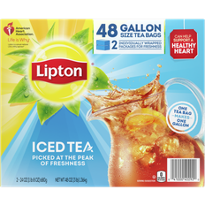 Food & Drinks Lipton Iced Black Gallon Size Tea Bags 48oz