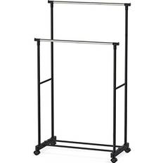 Casters Clothes Racks Simple Houseware Rod Portable Clothes Rack 16.1x35.8"