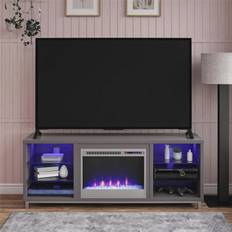 Benches Ameriwood Home Fendall Fireplace TV Bench 64.8x24.9"