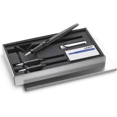 Lamy joy Lamy joy AL Set 011 – reservoarpenna i al-black med tre utbytbara fjäderenheter, bläckpatroner och presentbox i metall – fjäderspetsar 1,1, 1,5 och 1,9 mm