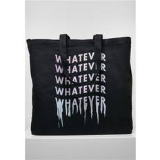 Mister Tee Shopper 'Whatever' rosa pastello nero bianco One Size