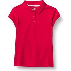 Polo Shirts Izod Girl's School Uniform Short Sleeve Interlock Polo T-shirt