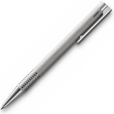 Logo Brushed Steel Ball Pen