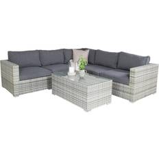 5 Loungeset Utemöbler Venture Design Amazon Loungeset, 1 Bord inkl. 5 Soffor