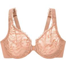 Glamorise WonderWire Front-Closure Stretch Lace Bra