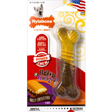 Nylabone Flavor Frenzy Power Chew Cheesesteak Durable Dog Chew Toy XL