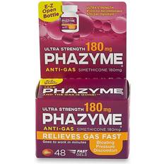 Vitamins & Supplements Phazyme 24-Count 180 Mg Ultra Strength Anti-Gas Fast Gels 48 Ct