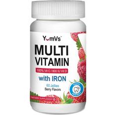 Vitamins & Supplements YumV's Multi Vitamin with Iron Raspberry 60 Jellies