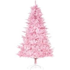 Pink Christmas Trees Homcom Artificial Christmas Tree with Automatic Open Christmas Tree 180cm