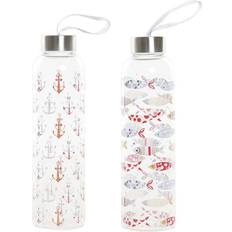 Glas - Multifärgade Vattenflaskor Dkd Home Decor Marine Vattenflaska 2st 0.55L