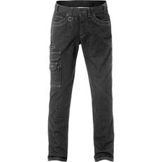Fristads Kansas Herr Arbetsbyxor Fristads Kansas 2501 DCS Service Denim Stretch Trousers - Black