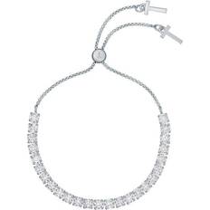 Melrah Icon Slider Bracelet - Silver/Transparent