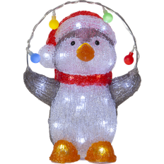 Utendørsbelysning Julebelysning Star Trading Crystalo Penguin Julelampe 30cm