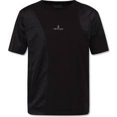 Moncler Herre T-shirts Moncler Mesh Logo T-shirt - Black