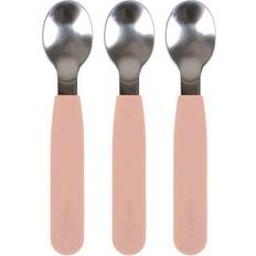 Metall Barnbestick Filibabba Silikon Skedar 3-pack Peach