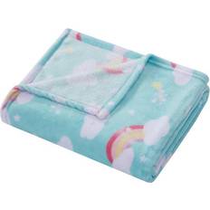 Blankets Kute Kids Once Upon a Rainbow Plush Throw 50x60"