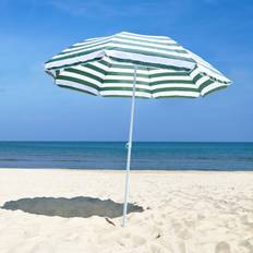 OutSunny Sombrillas y Accesorios OutSunny Beach Umbrella 01-0220 Polyester Green, White