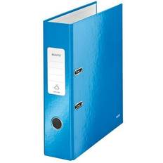 Blue Binders & Folders Leitz WOW Spine Lever Arch File A4 80mm Metallic Blue Outer carton