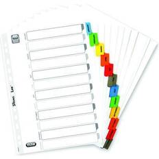 Office Supplies ELBA Index Jan-Dec Multipunched Mylar-reinforced Coloured Tabs 170gsm