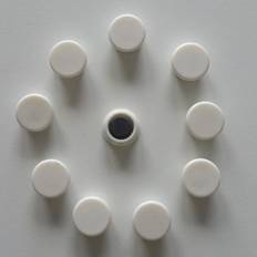 Gul Clips, Papirclips & Magneter Dahle magneter gul Diameter:13 mm