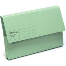 Office Supplies Exacompta Guildhall Document Wallet Foolscap Green (50 Pack)