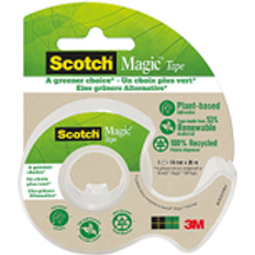 Scotch magic tape 19mm 3M Scotch Magic tape A Greener Choice, 1 rulle, 19mm x 20m 1 genbrugsdispenser