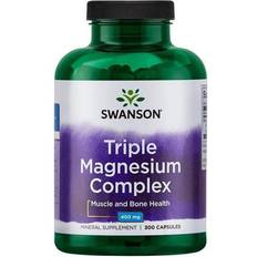 Swanson Vitaminas y Suplementos Swanson Complejo Triple De Magnesio 400 mg - 300 Cápsulas