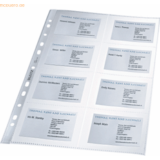 Günstig Visitenkartenhalter Leitz Premium udstillingstaske til visitkort PP A4 10 stk Gennemsigtig