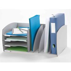 Desk organiser Fast Paper 4 Compartment Desk Organiser Grey, Grey