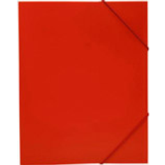 White Box Cord Folder with 3 Flaps A4