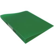 Green Binders & Folders Q-CONNECT Frosted A4 2 Ring Binder Green