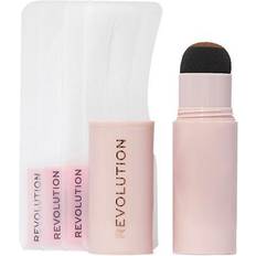 Revolution Beauty Brow Powder Stamp and Stencil Kit - Medium Brown/Brun