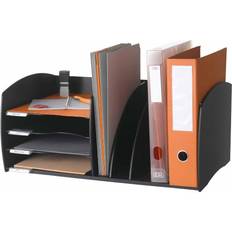 PAPERFLOW arkiveringssystem S, 4 rum, sort lavet af polystyren, 2 justerbare skillevægge, 1 stk (3020.01)