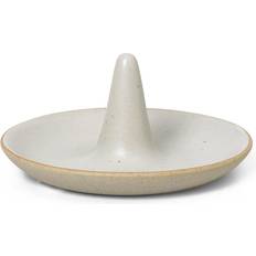 Festdekorationer Ferm Living Ring Cone ringhållare Off-white speckle