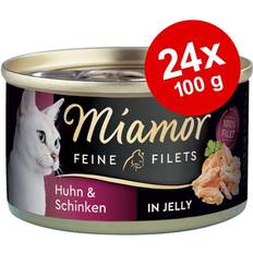 Vagtelæg Miamor 24x100g Tun & vagtelæg Fine Fileter gelé Kattemad