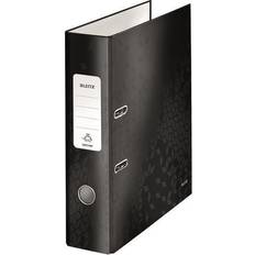 Leitz 180° WOW Laminated Lever Arch File. 80mm. A4. Black