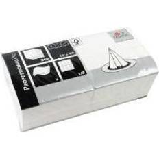 Serviet Fasana 40x40 cm 2-lag 1/8 fold Hvid,6 pk x 250 stk/krt
