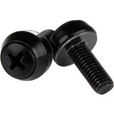 StarTech.com M6 x 12mm Screws 50 Pack, Black M6 Mounting Screws for Server Rack & Cabinet (CABSCREWSM6B) Skruesæt Sort > På fjernlager, levevering hos dig 12-10-2022