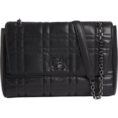 Calvin Klein Re-Lock Quilt Shoulder Bag - Black