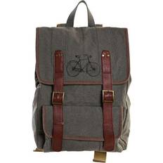 Ryggsäck cykel Dkd Home Decor "Ryggsäck Casual Canvas Cykel Grå Brun (33 x 12 x 47 cm)