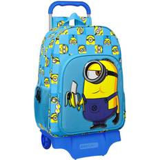 MINIONS Rygsække MINIONS Skolerygsæk med Hjul Minionstatic Blå (33 x 42 x 14 cm)