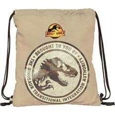 Beige Bolsas de gimnasio Safta Saco Plano Jurassic World Dominion